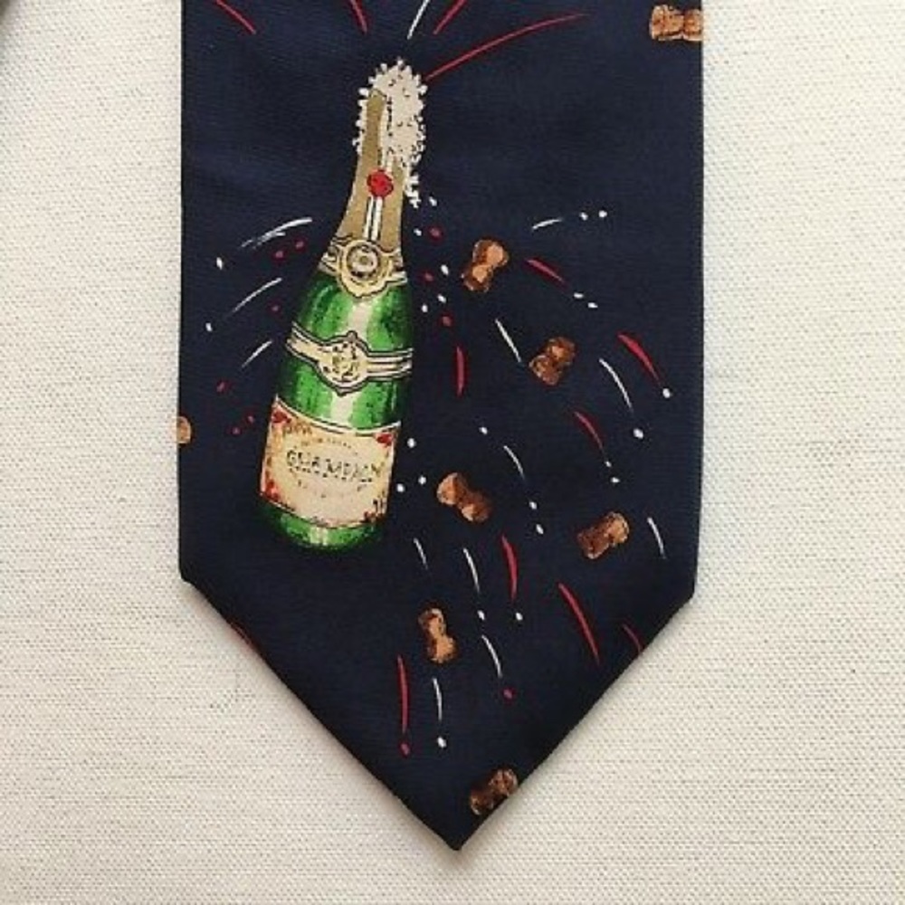 Alynn Tie Congratulations Champagne Bottle Novelty
